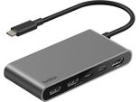 Belkin Connect, Usb Tipo-C, Hdmi, Usb 2.0 Tipo-A, Usb Tipo-C, 5000 Mbit/S, 60 Hz, 3840 X 2160 Pixel, Nero