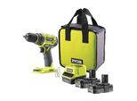 Trapano A Batteria Ryobi R18DD7-220S One+ Avvitatore A Batteria, Trapano, Coppia 60Nm, 18V, 2Ah