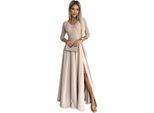 Numoco Abito Da Festa Donna Ambra Beige Xl