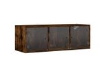 Syfax™ Mobile A Muro Con Ante In Vetro Rovere Fumo 102X37X35 Cm