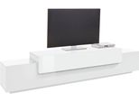 Lowboard Home Affaire "Coro,Lowboard,Tv-Kommode,Tv-MöBel,Tv-Bank", Weiß (Weiß, Weiß Hochglanz), B:240Cm H:51,6Cm T:45Cm, Sideboards, Lowboard, Mit 3 Klappen, (B/T/H) 240X45X51,6 Cm
