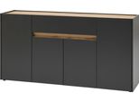 Sideboard Home Affaire "City/Giron", Grau (Anthrazit), B:170Cm H:84Cm T:40Cm, Sideboards, Sideboard, Breite Ca. 170 Cm