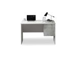 Schreibtisch Home Affaire "Coro, Kleiner Computertisch, BüRotisch", Weiß (Weiß Matt, Beton, Weiß), B:110Cm H:75Cm T:50Cm, Tische, Schreibtisch, Mit 1 TüR & 1 Schublade, Breite 110 Cm, Made In Italy