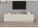 Lowboard Otto Home "Vela, HöHe 60 Cm, Breite 225 Cm,Design Mit SchräGen TüRen", Kaschmir, B:225Cm H:60Cm T:35Cm, Sideboards, Lowboard, Made In Italy, MaßE-B/T/H: 225X35X60, Lowboard, Tv-Board, Tv-Kommode