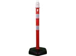 Palo Di Sbarramento Ppc Rosso/Bianco D.63Mm Da Predisporre Con Occhiello