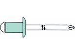 Gesipa Rivetti Ciechi Alluminio/Acciaio 5 X 10 500 Pz