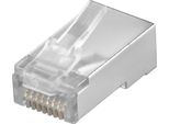 Goobay RJ45 Stecker Cat 5E Stp Geschirmt FüR Rundkabel (Bulk)
