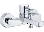 Kludi Zenta Mitigeur Monocommandé Pour Bain Et Douche, Montage Mural, Chrome, 386700575, 386700575