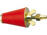 Tappo Di Prova Gas Rothenberger, Conico, Misura 2 (3/4 Di Pollice-1,1/4 Di Pollice), Con Raccordo