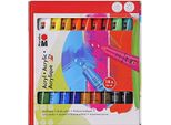 Set Di Colori Acrilici Marabu, 18 X 36 Ml, Colori Assortiti