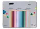 Lamy 1222010 Matite Colorate Triangolari Lamy Plus, 24 Astuccio In Metallo
