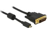 Delock Cavo Hdmi Hdmi Micro D -> DVI(24+1) St/St 1,00M