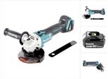 Makita Dga 506 T1 Smerigliatrice Angolare A Batteria 18V 125Mm Brushless + 1X Batteria 5,0Ah - Senza Caricabatterie