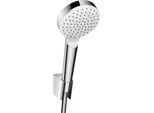 Hansgrohe Crometta 1Jet Porter Set 1,25 M, Bianco/Cromo