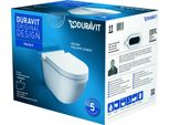 Set Per Wc Sospeso Duravit Starck 3 + Sedile Per Wc Con Chiusura Ammortizzata, Incluso