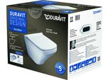Duravit Durastyle Wc Sospeso Set Senza Bordo + Sedile Per Wc Con Chiusura Ammortizzata, Incluso