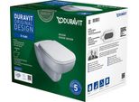 Duravit Wand-TiefspüL-Wc D-Code Set 355X540Mm SpüLrandlos Mit Wc-Sitz