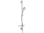 Hansa Hansabasicjet Kit De Douche Murale, Longueur 960 Mm, Technique Anti-Calcaire, 3 Jets, Douchette à Main DiamèTre 95 Mm, 44670133, 44670133