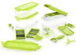 Genius Nicer Dicer Plus (18 Pezzi) In Verde Kiwi - Affetta Frutta Affetta Cipolle Affetta Patatine Fritte Affetta Pomodori Affetta Verdure