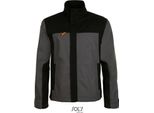Sols Prowear 01565 | Giacca Da Lavoro Da Uomo - Giacca Da Lavoro Impact Pro - Colore: Grigio Scuro (Tinta Unita)/Nero - Taglia: Xl