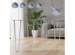 Mucola Gambe Del Tavolo Set Di 4 Gambe A Forcina Telaio Del Tavolo Tavolo Corridori Tavolo Da Pranzo Gamba Del Tavolo - Acciaio 2 Montanti 71CM