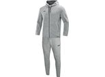 Jako Tuta Da Jogging Donna Premium Basics Con Cappuccio, Colore:Grigio Screziato, Taglia:40