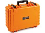 B&W Outdoor Case 5000 Con Sistema Divisorio Arancione