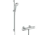 Hansgrohe Croma Select S Vario Combi Set 900 Mm, Bianco/Cromo