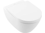 Villeroy & Boch Subway 2.0 Wc Di Lavaggio Senza Bordo 375X565 Mm, Sospeso, Scarico Orizzontale, Bianco