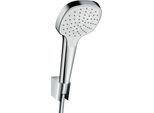 Hansgrohe Croma Select E Set Doccia 1Jet/Porter Bianco/Cromo