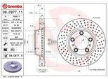 2X Disco Freno Brembo 09.C877.11 Per Porsche 911 (996) 911 (997) 911 (991) 69Mm
