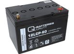 Q-Batteries 12LCP-60 / 12V - 63Ah Batteria Al Piombo Acido Tipo Agm - Deep Cycle Vrla