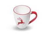 Gmundner Keramik Tazza Per La Colazione Con Cervo Rosso Rubino Max (0 3L)