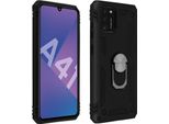 Avizar, Custodia Ibrida Per Cellulare Con Supporto Ad Anello Per Samsung Galaxy A41, Nero