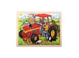 Bigjigs Toys Puzzle Di Legno Del Trattore 24 Pezzi