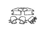 Kit Gommini Per Valigie Laterali Moto Shad SH36 2014