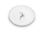 Ceramica Gmundner Cervo Grigio, Piatto Ovale (33X26 Cm)