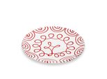 Ceramica Gmundner Rosso Fiammato, Piatto Da Portata Coppa (Ø 28 Cm)