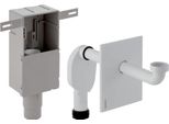 Geberit Up Sifone Per Lavabo Uscita Orizzontale, Piastra Di Copertura, Cromo