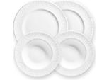 Ceramica Gmundner Bianco Fiammato, Cena Per 2 Persone Gourmet