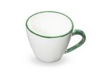 Gmundner Ceramics Green Rim, Tazza Da Cappuccino Da 0,16 Litri