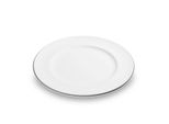 Ceramica Gmundner Bordo Grigio, Piatto Da Pranzo Gourmet (Ø 27 Cm)