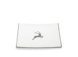 Ceramica Gmundner Cervo Grigio, Piatto Da Pranzo Trend (26X26 Cm)
