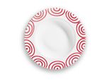 Gmundner Ceramics Rosso Fiammato, Piatto Fondo Gourmet (Ø 24 Cm)