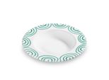 Gmundner Ceramics Verde Fiammato, Piatto Fondo Gourmet (Ø 24 Cm)