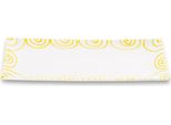 Piatto Rettangolare In Ceramica Gmundner Giallo Fiammato (36X15 Cm)