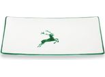 Piatto Rettangolare Ceramica Gmundner Cervo Verde (30X20 Cm)