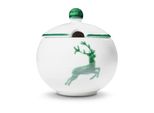 Ceramica Gmundner Cervo Verde, Zuccheriera Con Foro (Ø 10 Cm)