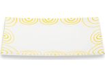 Piatto Rettangolare In Ceramica Gmundner Giallo Fiammato (30X20Cm)