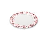 Gmundner Ceramics Red Flamed, Piatto Da Pranzo Gourmet (Ø 29 Cm)